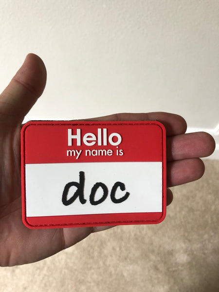 “Hello my name is Doc” Medic Patch!
